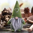thumbnail image 1 of 3Colors Handmade Gnome Santa Christmas Figurines Ornament Holiday Decor Gift, 1 of 2