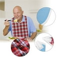 thumbnail image 1 of 3Colors Waterproof Adult Elder Mealtime Bib Washable Dinning Aid Clothes Protector,Adult Bib, Elder Bib, 1 of 8