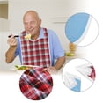 thumbnail image 1 of 3Colors Waterproof Adult Elder Mealtime Bib Washable Dinning Aid Clothes Protector, Elder Bib, Adult Bib, 1 of 10