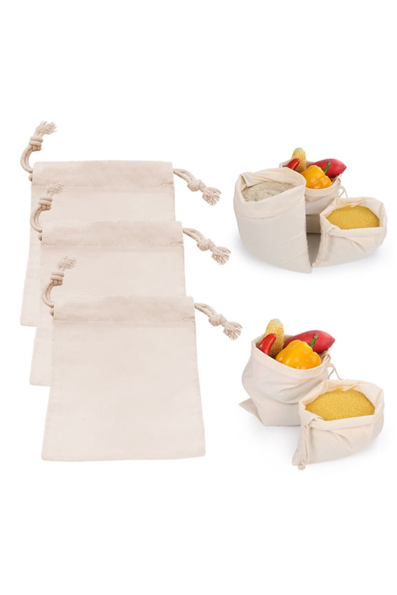 3Count Cotton bags cotton drawstring canvas bag drawstring canvas bag jewelry storage bag