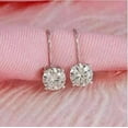 thumbnail image 1 of 3Ct Lab Created Round Diamond Pretty Drop &Dangle Earrings 14K White Gold Finish, 1 of 4