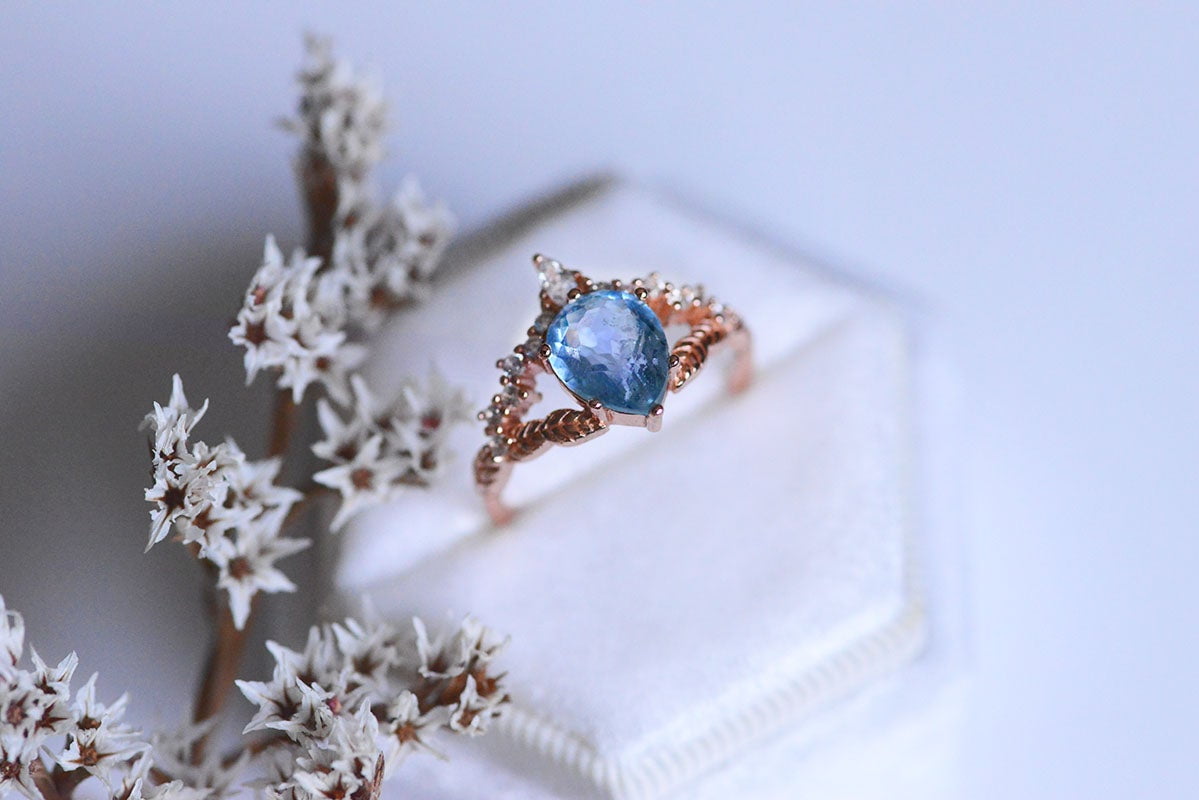3ct aquamarine deals ring