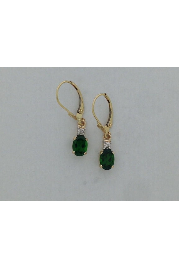 3Ct Pear Cut Lab Created Green Emerald Drop & Dangle Earrings 14K Yellow Gold Plated Sterling Silver
