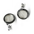 thumbnail image 1 of 3Ct Round Cut Lab-Created Diamond Men's Wedding Cufflinks 14K White Gold Plated, 1 of 2