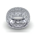 thumbnail image 1 of 3Ct Round Cut Natural Diamond Wide 5Row Anniversary Wedding Eternity Band Ring 10k Gold New KL I1, 1 of 3