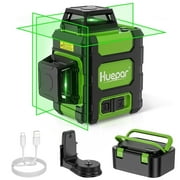 3D 12 Lines Self-Leveling Laser Level, 200Ft Green Beam 3 x 360 Outdoor Cross Line Laser Level Tool with Li-ion Battery, Magnetic Bracket and Hard Carry Case