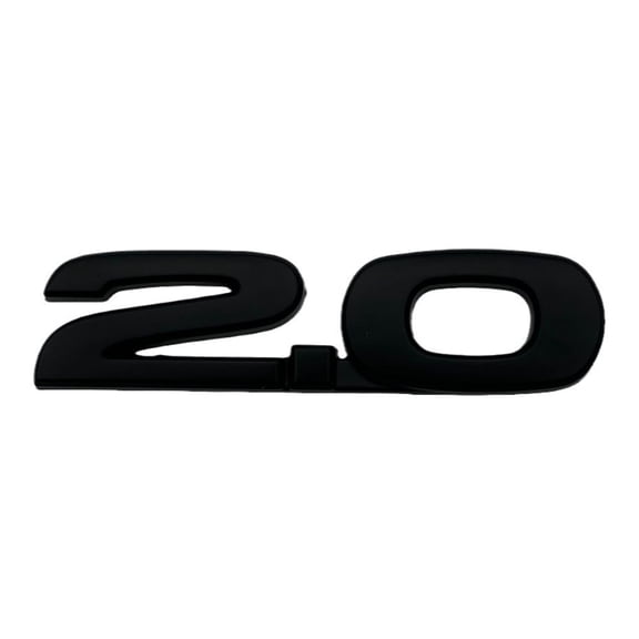 3D ABS 2.0 2.5 Shaped Car Emblems Badge Decal Sticker Decorative Car Emblems Rear Trunk Badge Sticker