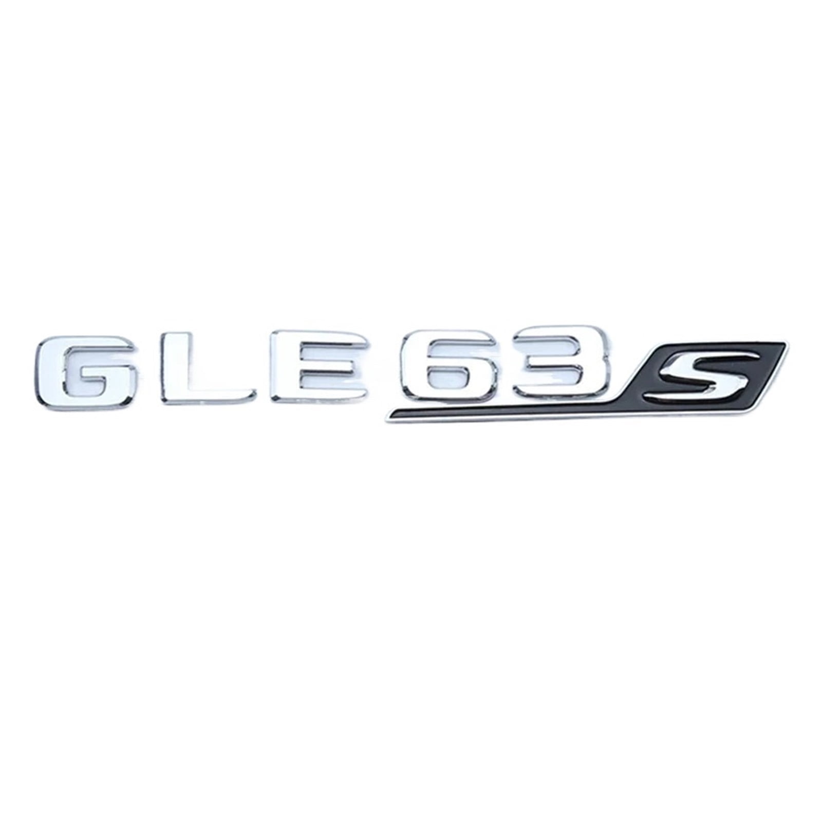 glossy Black GLE63s AMG V8 BITURBO Letters Trunk Fender Badges Emblem
