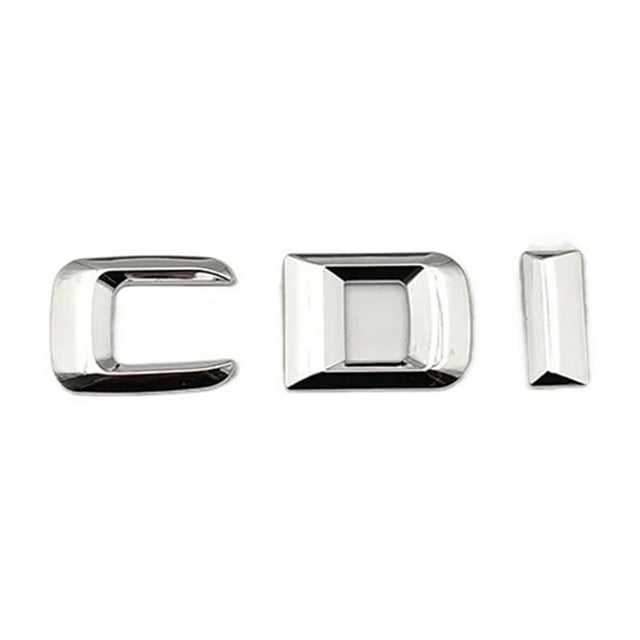 Chroom 3D-emblem – '130i' – Glanzend Zilver, ABS-kunststof, Met 3M Tape, Past Op BMW 1 Serie En Andere Auto's