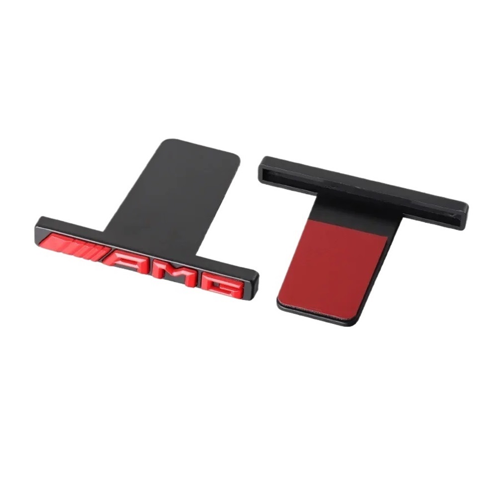 3D ABS Car AMG Sticker For Mercedes Benz AMG Badge Logo Front Grille ...