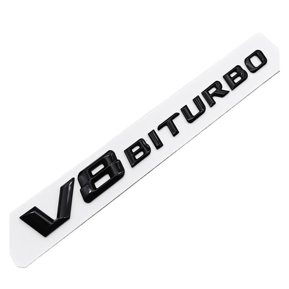 3D ABS Car Sticker V8 BITURBO Logo Side Badge Emblem Decal