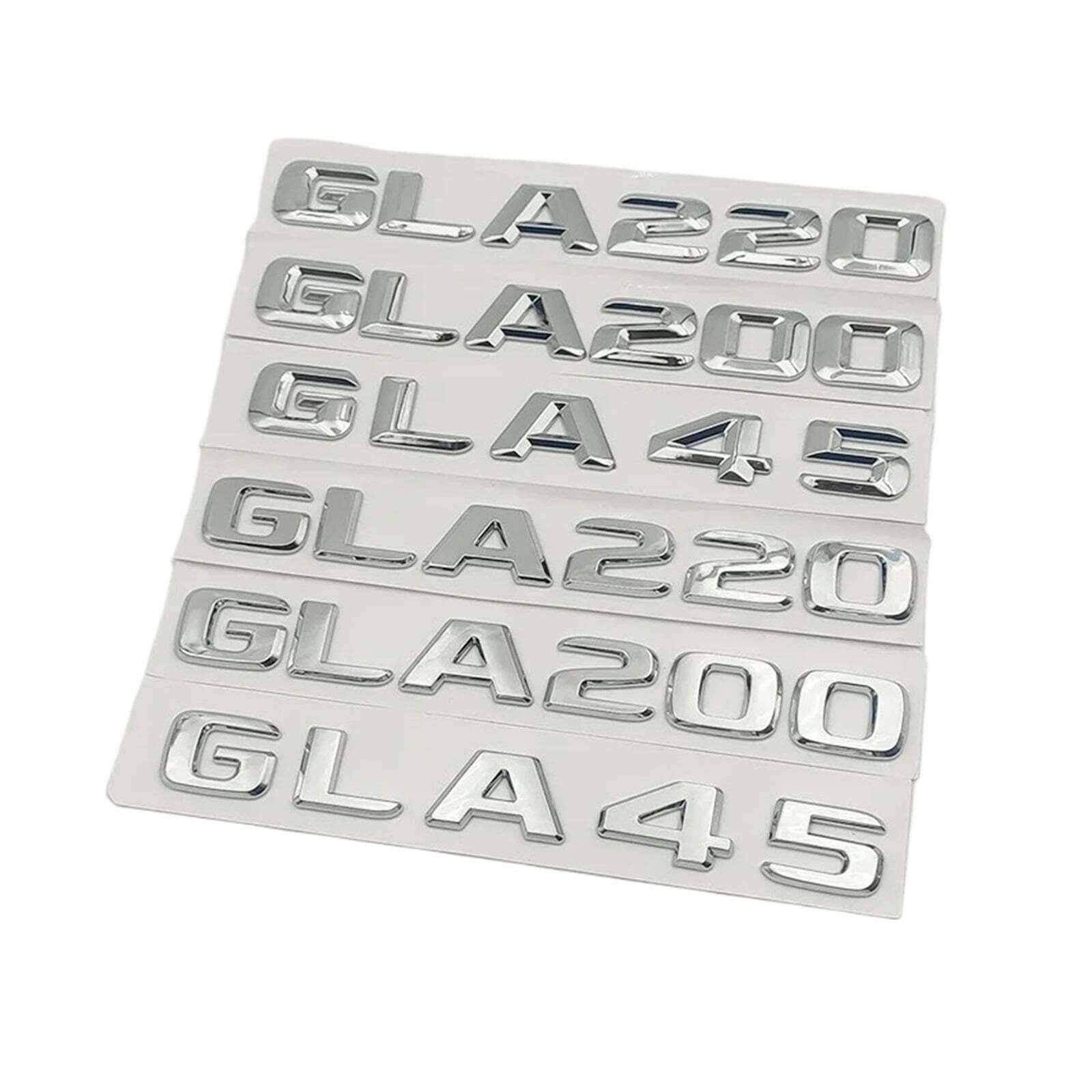 Autocollant 3D Chromé Pour Coffre Mercedes Classe S - Lettres S500, Design ABS Brillant