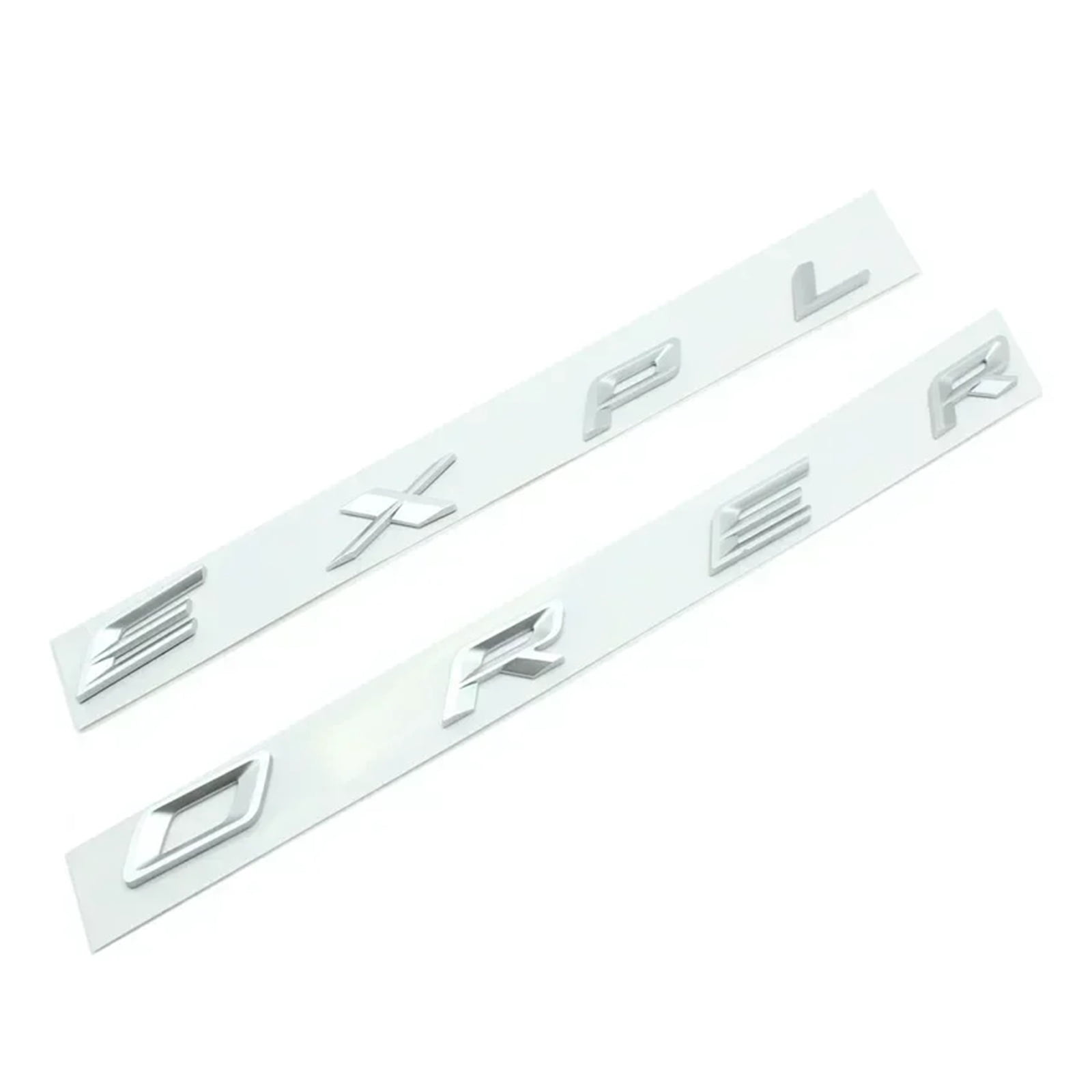 3D ABS Chrome Black Explorer Logo Car Front Hood Emblem Bonnet Letters ...