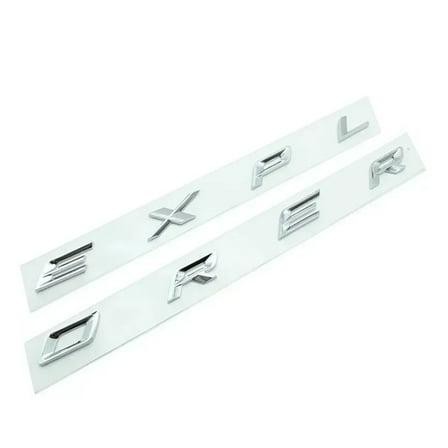 3D ABS Chrome Black Explorer Logo Car Front Hood Emblem Bonnet Letters Badge Sticker