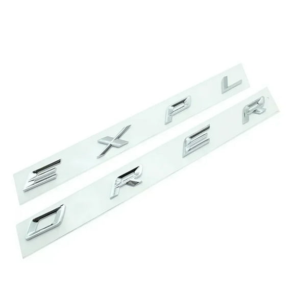 3D ABS Chrome Black Explorer Logo Car Front Hood Emblem Bonnet Letters Badge Sticker