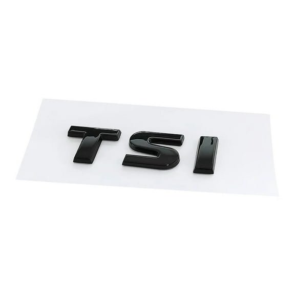 3D ABS Chrome Black Logo TSI Emblem Letters Car Trunk Badge For TSI Sticker Accessories