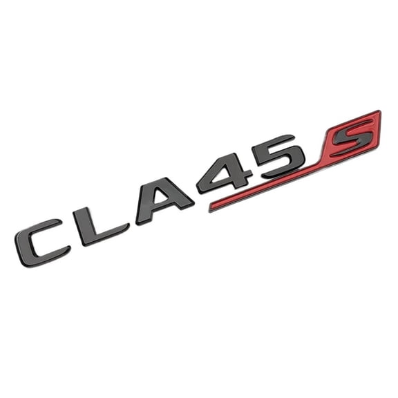3D ABS Chrome Compatible with CLA 45 S C117 C118 CLA45S TURBO Car Trunk Badge Emblem Logo Sticker Letters Auto Accessories