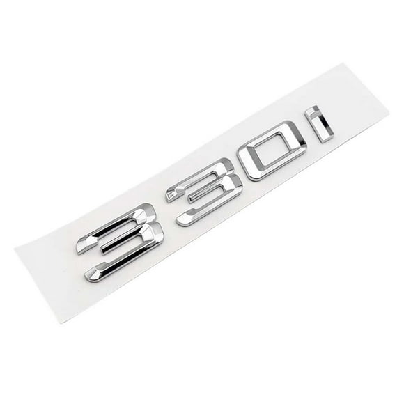 3D ABS Chrome Letters Black Car Rear Trunk Badge Sticker Emblem 330i 330d Logo Fit For BMW E46 E90 E91 E30 F30 Car Accessories C