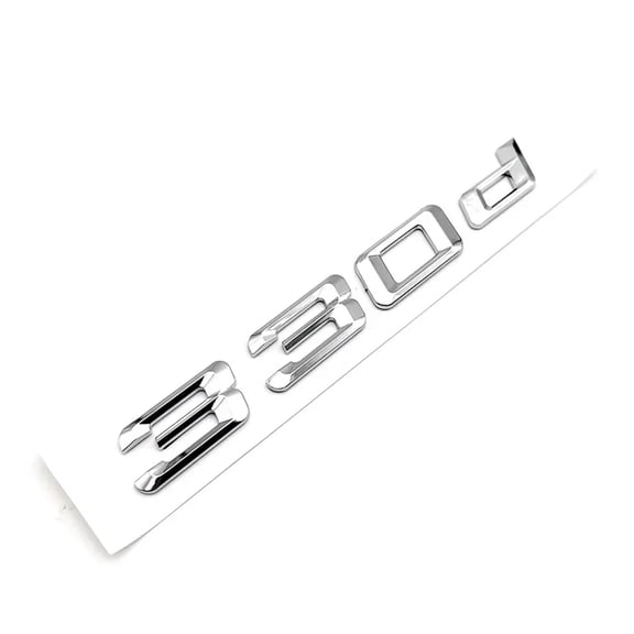 3D ABS Chrome Letters Black Car Rear Trunk Badge Sticker Emblem 330i 330d Logo Fit For BMW E46 E90 E91 E30 F30 Car Accessories