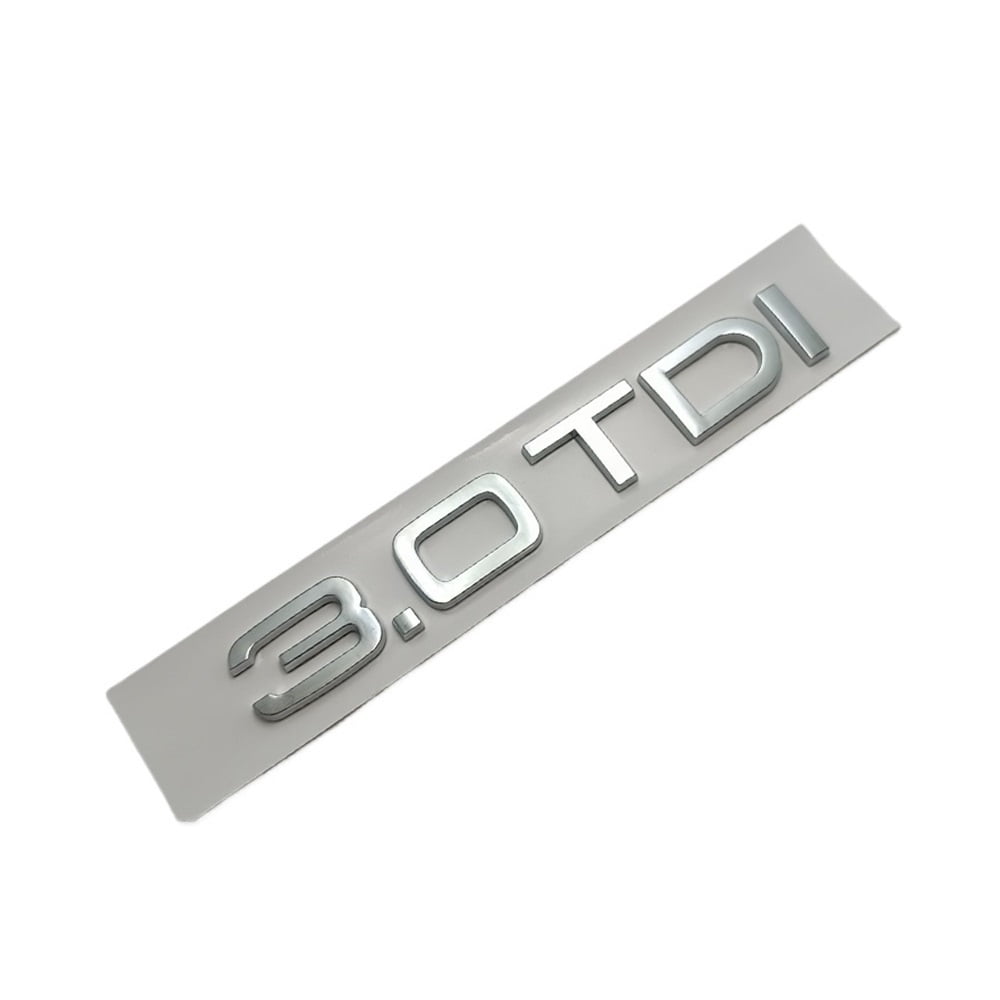 3D ABS Chrome Logo 1.9 2.0 2.8 3.0 TDI Emblem Rear Trunk Boot LETTERING ...