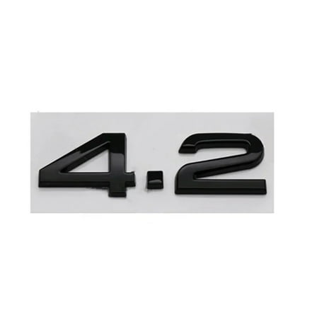 3D ABS Letters 2.4 3.6 4.2 Logo Car Rear Trunk Emblem Badge Sticker Decals