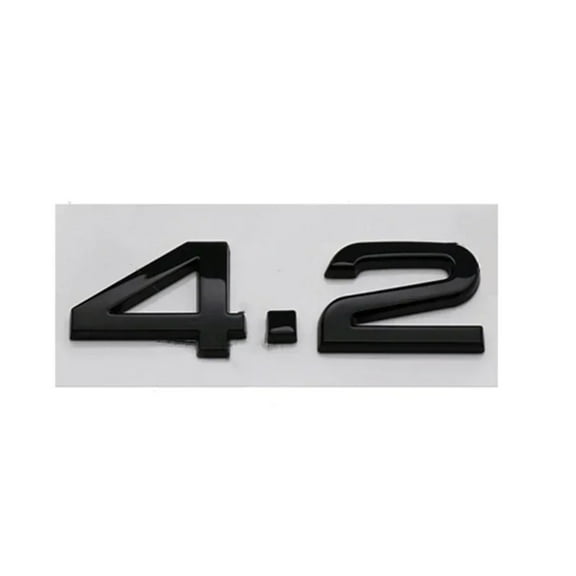 3D ABS Letters 2.4 3.6 4.2 Logo Car Rear Trunk Emblem Badge Sticker Decals