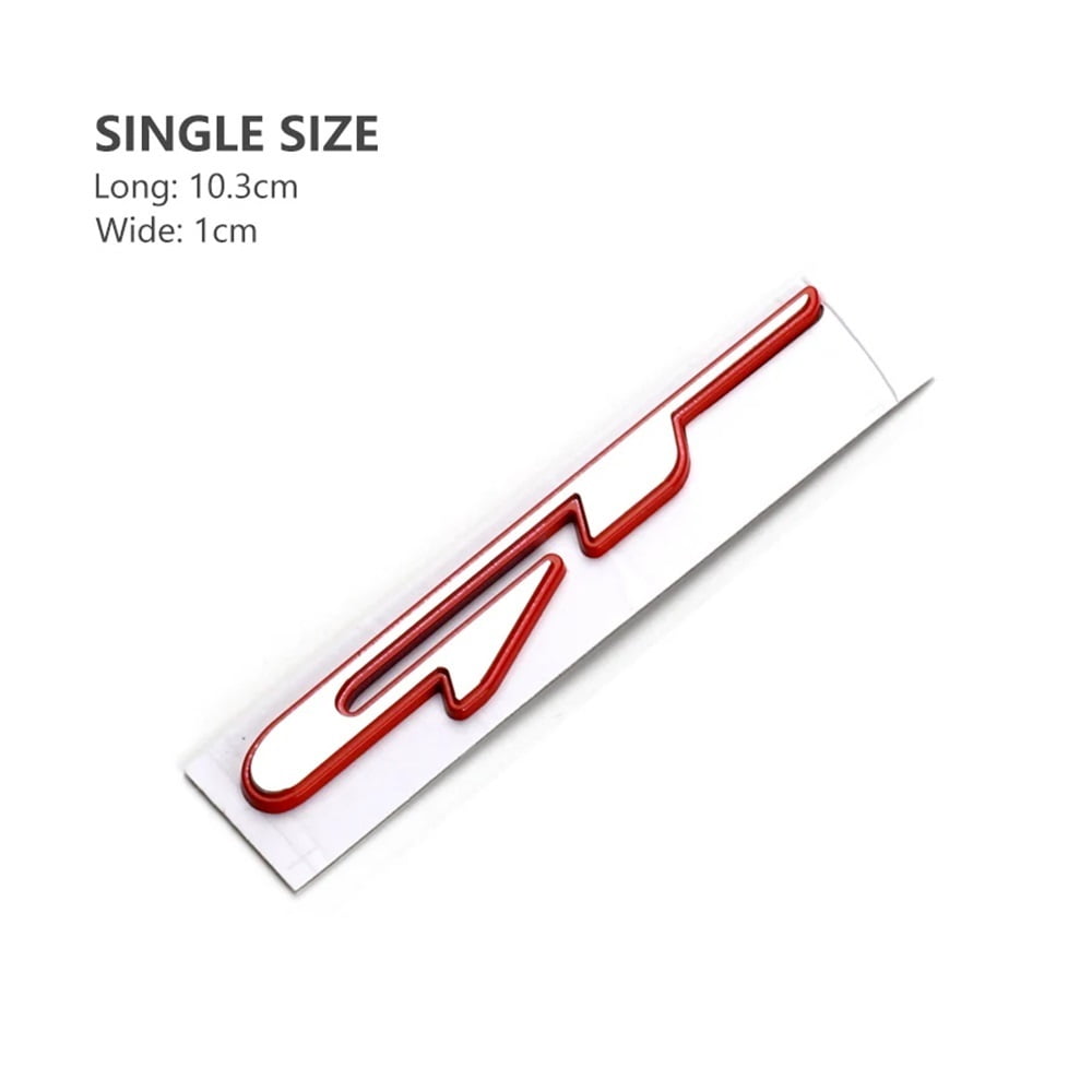 GT Line 3D Emblem Aufkleber - 12,5x2cm Auto Logo Für Motorhaube & Kotflügel