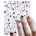 thumbnail image 1 of 3D Abstract Art Manicure Stickers DIY Nail Design Decals For Girls And Women Self- Nail Tips Decoration Kit, 1 of 4