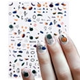 thumbnail image 1 of 3D Abstract Art Manicure Stickers DIY Nail Design Decals For Girls And Women Self- Nail Tips Decoration Kit, 1 of 4