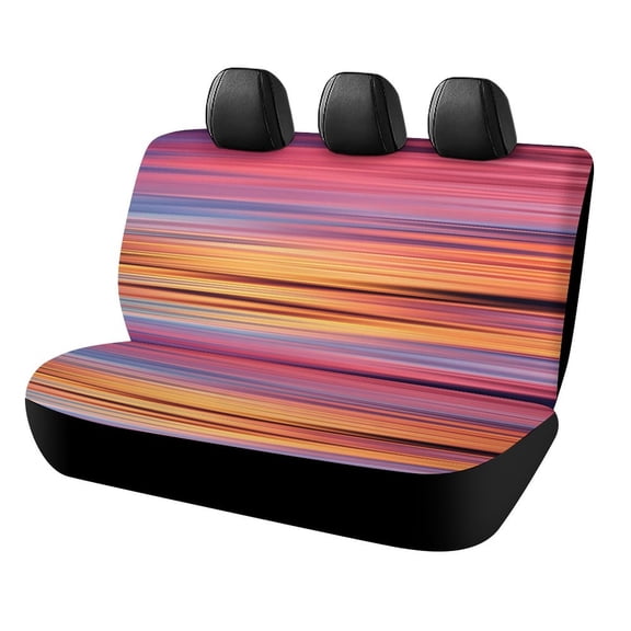 3D Abstract Lines Car Accessories Bench Seat Covers for Cars Print Car Seat Protector Cover for Rear Universal Fit