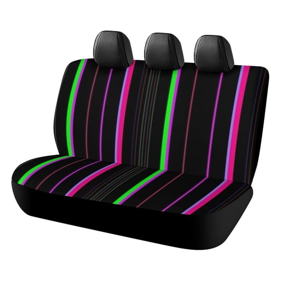 3D Abstract Lines Car Rear Seat Cover Accessories Universal Fit Car Seat Covers Durable