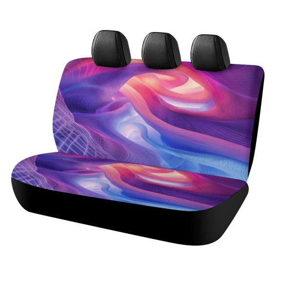 3D Abstract Lines Car Rear Seat Cover Accessories Universal Fit Car Seat Covers Durable