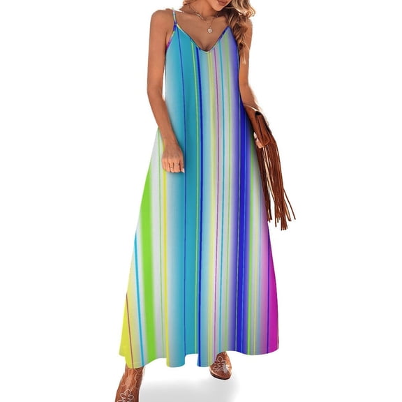 3D Abstract Lines Fine Art Sleeveless Dress Summer Dress Woman 2025