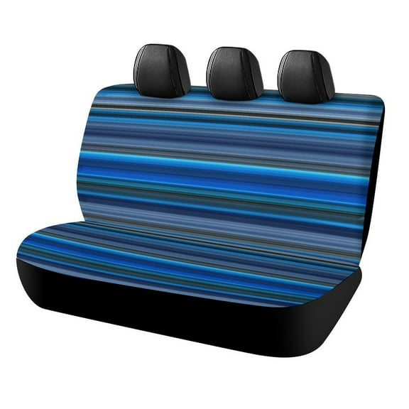 3D Abstract Lines Printed Universal Back Bench Car Seat Cover Pack of 2 Rear Seat Covers for for Most Cars,Trucks,SUVs Or Van