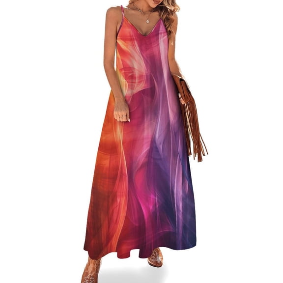 3D Abstract Lines Sleeveless Dress Woman Fashion Long Dresses Women's Summer Suit Dress Summer 2025 Women