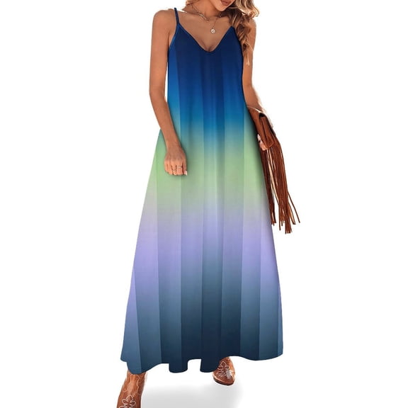 3D Abstract Lines Sleeveless Dress for Women Clothing Female Women's Summer Skirt