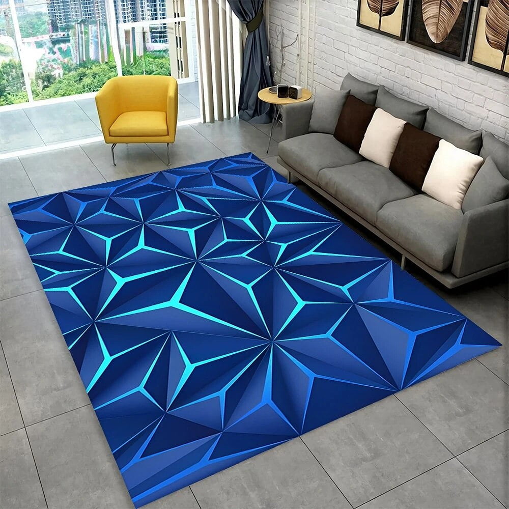 Geometric Print Floor Mat