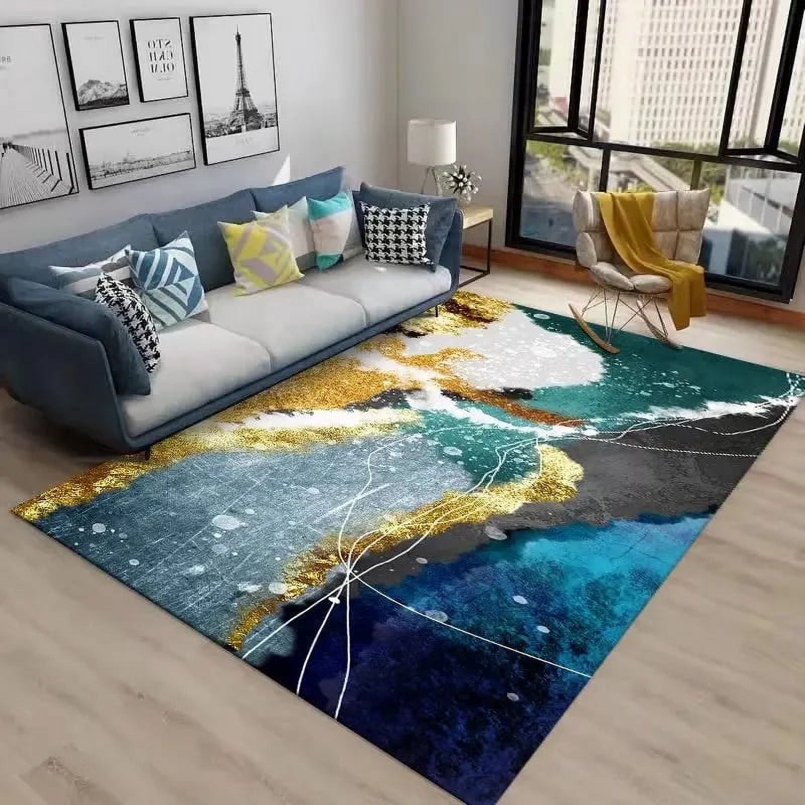 3D Abstract style carpet living room decor luxury large room rug ...