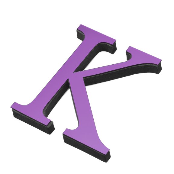 3D Acrylic Alphabet Mirror Wall Stickers Letter K Self-Adhesive Home Decor Letter Sign Art Sticker Decal Rose Red