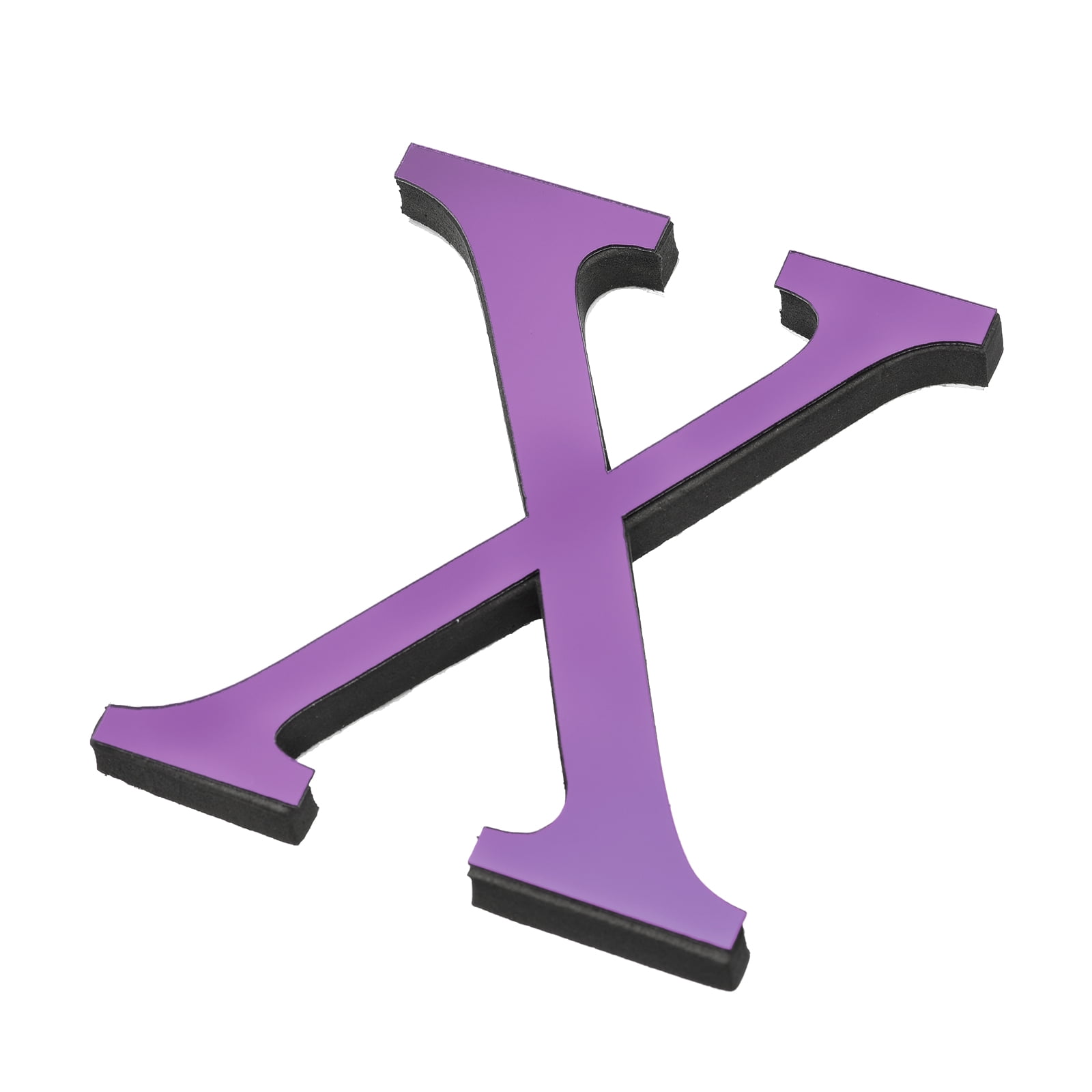 3D Acrylic Alphabet Mirror Wall Stickers Letter X Self-Adhesive Home ...