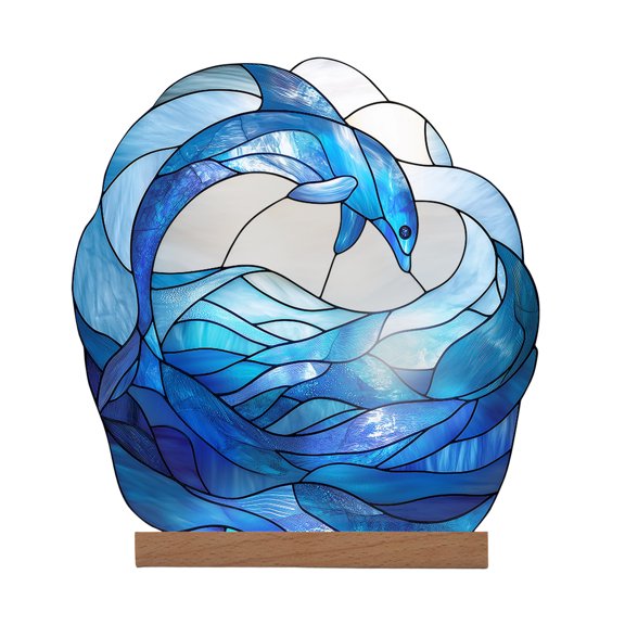 3D Acrylic Globe Decor with Realistic World Map | Blue Ocean Sphere Wall Art for Home Office Desk | Unique Gift for Travelers & Geography Enthusiasts