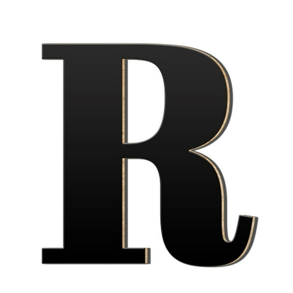 3D Acrylic Large Letter Wall Stickers Self Adhesive Acrylic Wood Board Durable for DIY Home Decoration Flat Smooth Surfaces