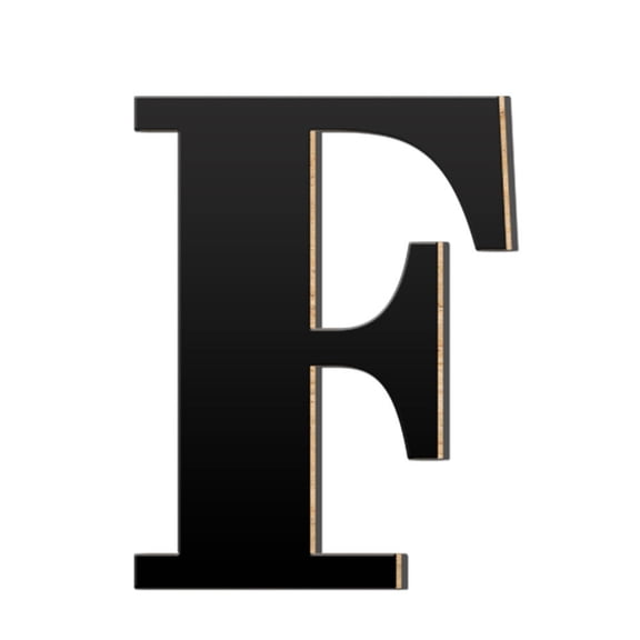 3D Acrylic Large Letter Wall Stickers Self Adhesive Acrylic Wood Board Durable for DIY Home Decoration Flat Smooth Surfaces