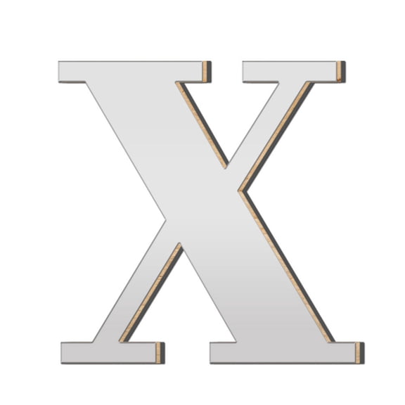 3D Acrylic Large Letter Wall Stickers Self Adhesive Acrylic Wood Board Durable for DIY Home Decoration Flat Smooth Surfaces