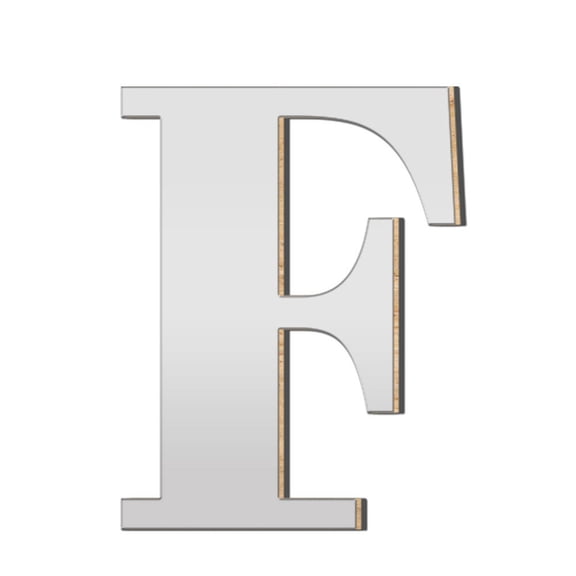 3D Acrylic Large Letter Wall Stickers Self Adhesive Acrylic Wood Board Durable for DIY Home Decoration Flat Smooth Surfaces
