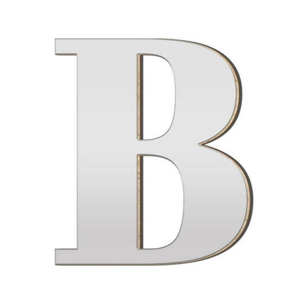 3D Acrylic Large Letter Wall Stickers Self Adhesive Acrylic Wood Board Durable for DIY Home Decoration Flat Smooth Surfaces