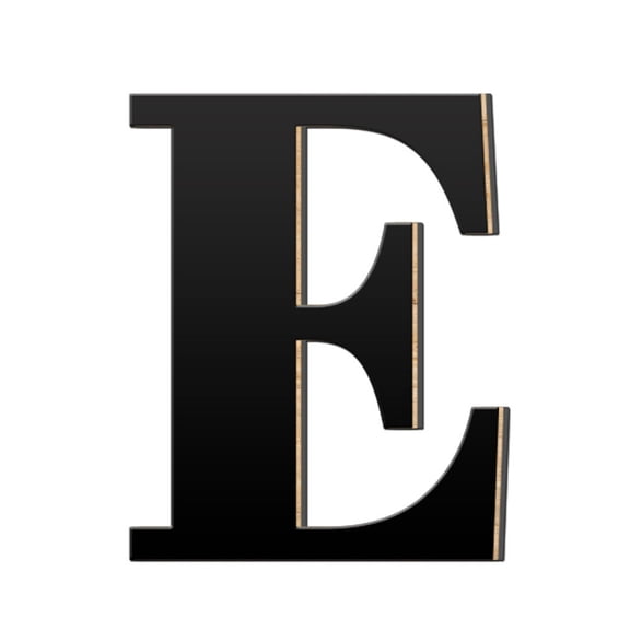 3D Acrylic Large Letter Wall Stickers Self Adhesive Acrylic Wood Board Durable for DIY Home Decoration Flat Smooth Surfaces