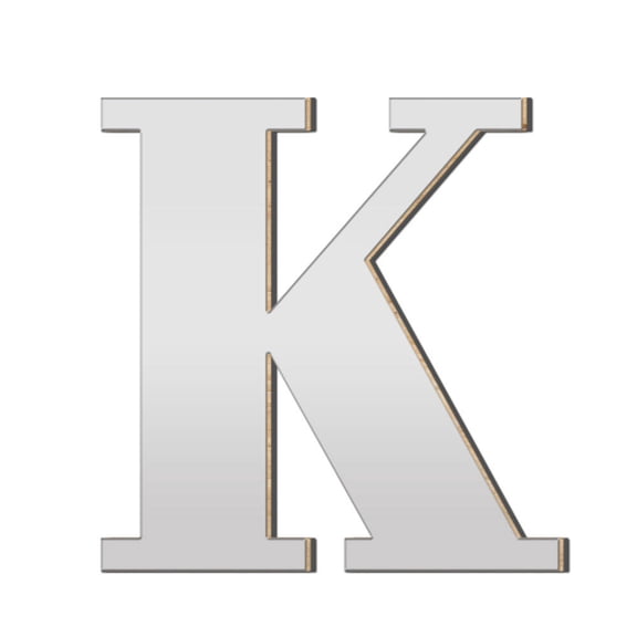 3D Acrylic Large Letter Wall Stickers Self Adhesive Acrylic Wood Board Durable for DIY Home Decoration Flat Smooth Surfaces