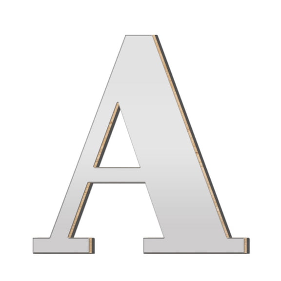 3D Acrylic Large Letter Wall Stickers Self Adhesive Acrylic Wood Board Durable for DIY Home Decoration Flat Smooth Surfaces