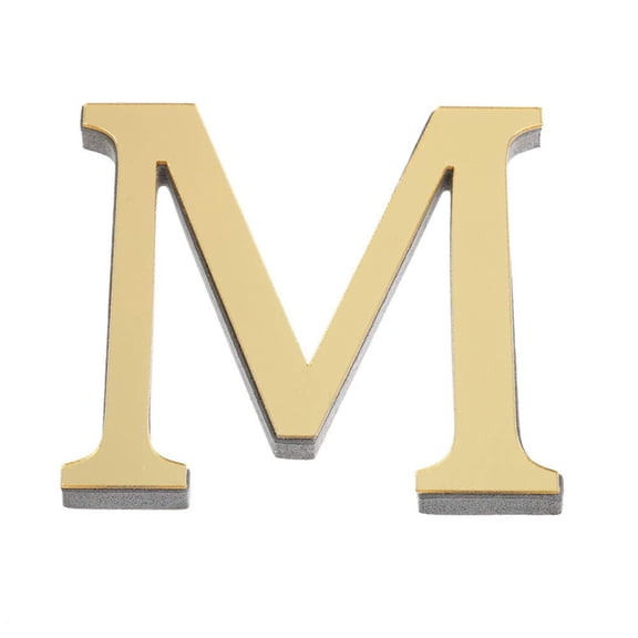 3D Acrylic Large Letter Wall Stickers With Self Home Decoration Letter Logo Art Stickers And Decals Suitable For DIY Home Decoration Gold Cute Sticker Pack Wall Decals for Bedroom Women Paper Cutouts